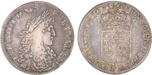 Louis XIV - Ecu du Béarn au buste juvénile - 1675 (Pau)