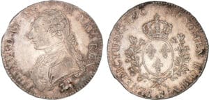 Louis XVI - Ecu au buste habillé - 1790 B (Rouen)