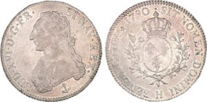 Louis XVI - Ecu au buste habillé - 1790 H (La Rochelle)