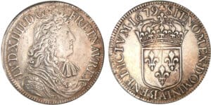 Louis XIV - Ecu à la cravate - 1ère émission - 1679 A (Paris)