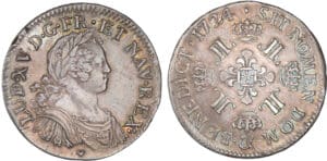 Louis XV - Ecu aux 8 L - 1724 & (Aix)