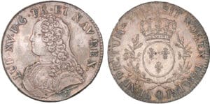 Louis XV - Ecu aux branches d'olivier - 1728 Q (Perpignan)