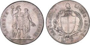 Italie - Ligure - 8 lires 1798