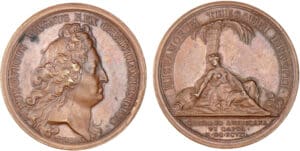 Médaille Louis XIV - Prise Carthagène Colombie 1697