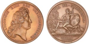 Médaille Louis XIV - Les anglais chassés du Québec 1666