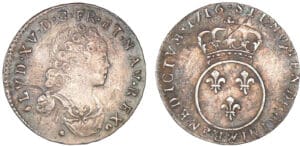 Louis XV - Dixième d'écu vertugadin - 1716 & (Aix)