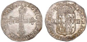 Louis XIV - Quart d'écu de Navarre - 1650 (Saint-Palais)