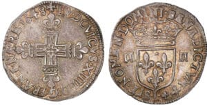 Louis XIV - Quart d'écu - 1648 L (Bayonne)