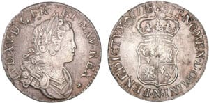 Louis XV - Demi-écu de France et de Navarre - 1718 N (Montpellier)