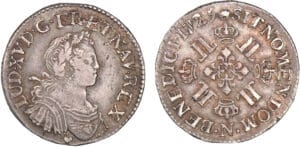 Louis XV - Quart d'écu aux 8 L - 1725 N (Montpellier)