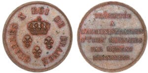 Charles X - Essai au module de la 2 francs 1824
