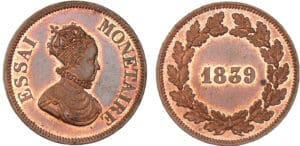 Louis-Philippe - Essai au module de la 10 centimes 1839