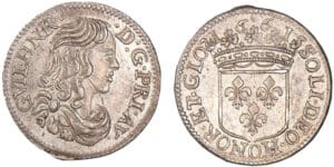 Principauté d'Orange - Guillaume-Henri de Nassau - 1/12 d'écu 1661 (Orange)