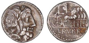 Rubria - Denier (87 av. J.-C.)