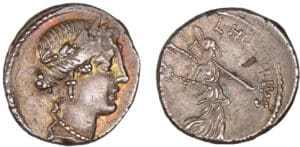 Hostilia - Denier (48 av. J.-C.)