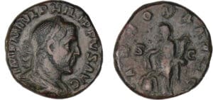 Philippe 1er - As (245-247, Rome) - L'Abondance