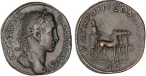 Alexandre Sévère - Sesterce (229, Rome) - Quadrige