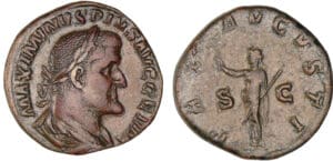 Maximin 1er - Sesterce (326-8, Rome) - La Paix