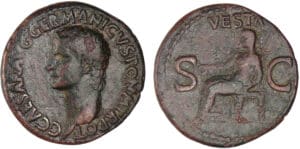 Caligula - As (37-38, Rome) - Vesta