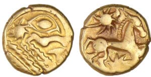 Bellovaques - Statère d'or à l'astre (80-50 av. J.-C.)