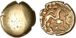 Ambiens - Statère d'or uniface (60-50 av. J.-C.)