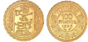 Tunisie - 100 francs 1935