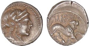 Marseille - Drachme légère (130-121 av. J.-C.)