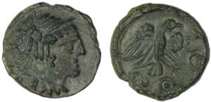 Carnutes - Bronze à l'aigle et au serpent (52 av. J.-C.)