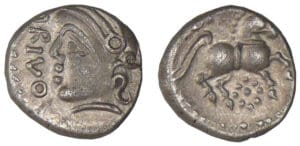 Santons - Denier ARIVOS / SANTONO (60-50 av. J.-C.)