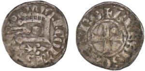 Orléannais - Comté de Blois - Jeanne de Châtillon - Denier