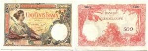 Billet de 500 francs - Banque de Guadeloupe - Emis à partir de 1934