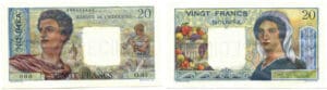 Billet de 20 francs - Nouméa - Banque de l'Indochine - Spécimen