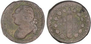 12 deniers type FRANCOIS 1793 (Pau)