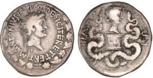 Marc Antoine et Octave - Cistophore (39 av. J.-C., Ephèse)