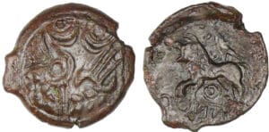 Carnutes - Bronze COIIAT au lion (60-40 av. J.-C.)