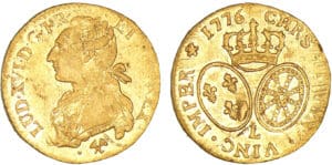 Louis XVI - Louis d'or au buste habillé - 1776 L (Bayonne)