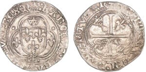 Charles VIII - Blanc à la couronne de Bretagne - Rennes