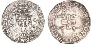 François 1er - Douzain à la croisette - D (Lyon)