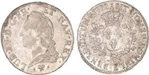 Louis XV - Ecu à la vieille tête 1772 L (Bayonne)