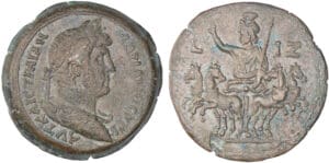 Hadrien - Grand bronze (96-138, Alexandrie) - Sérapis