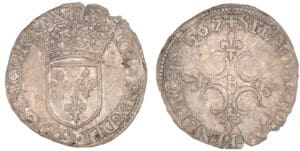 Charles IX - Douzain - 1er type - 1567 R (Villeneuve-Saint-André-Les-Avignon)
