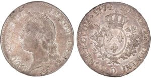 Louis XV - Ecu à la vieille tête - 1774 D (Lyon)