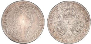 Louis XIV - Quart d'écu aux trois couronnes - 1710 A (Paris)