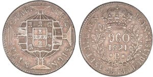 Brésil - Jean VI - 960 reis 1821 R (Rio)