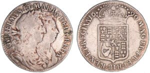 Grande-Bretagne - William et Mary - 1/2 crown 1690