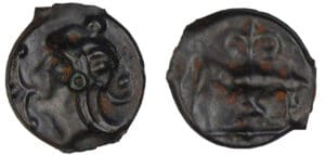 Turons - Potin au taureau (60-50 av. J.-C.)