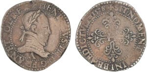 Henri III - Franc au col plat - 1578 A (Paris)