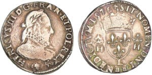 Henri III - Teston - 3ème type - 1576 L (Bayonne)