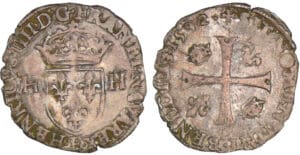 Henri IV - Douzain - 2ème type - 1592 F (Angers)