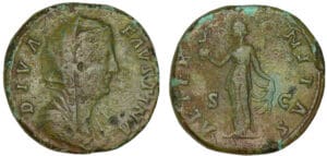 Faustine mère - Sesterce (147, Rome) - L'Eternité